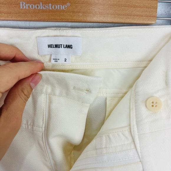 Helmut Lang Cream Ivory Trousers Pants - Picture 4 of 6